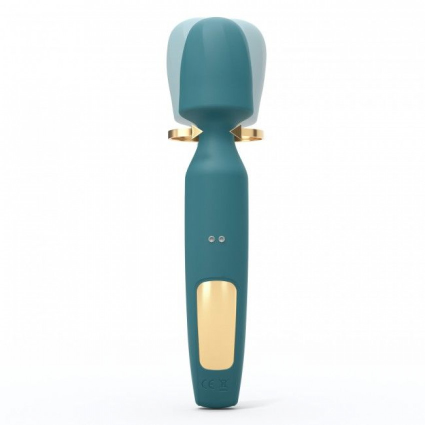 Vibrator with two nozzles Love To Love R-EVOLUTION TEAL ME, flexible head