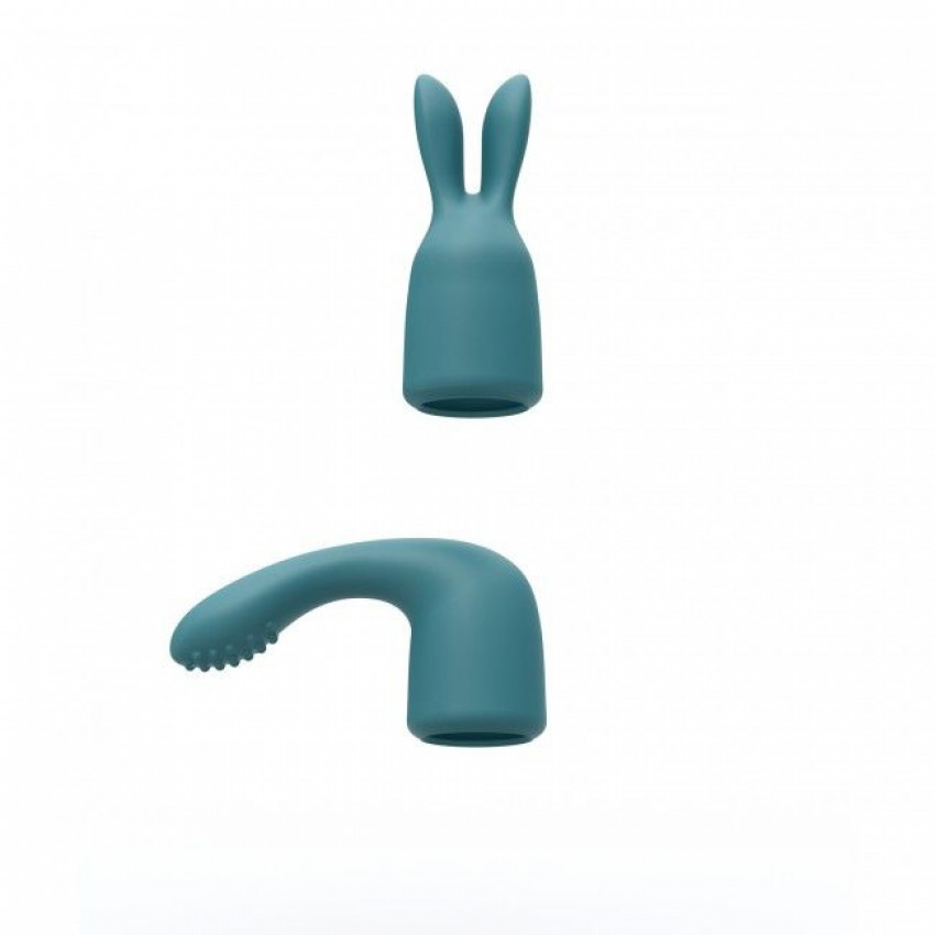 Vibrator with two nozzles Love To Love R-EVOLUTION TEAL ME, flexible head