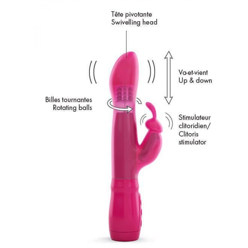 Dorcel Furious Rabbit vibrator with reciprocating head movements