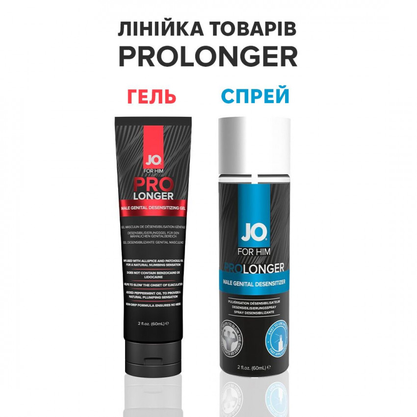 JO Prolonger Gel (60 ml) with peppermint, clove and patchouli oil