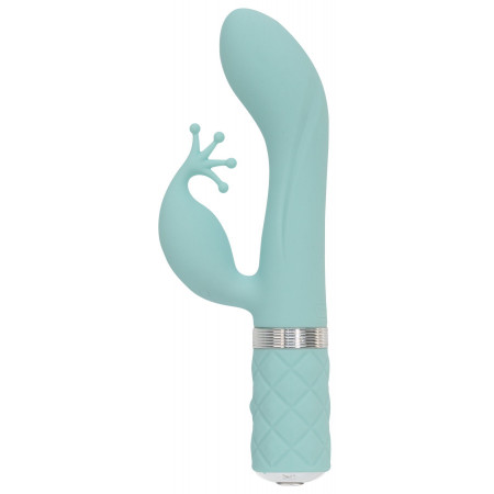 Pillow Talk luxury rabbit vibrator - Kinky Teal with Swarovski crystal, powerful Pillow Talk luxury rabbit vibrator - Kinky Teal with Swarovski crystal, powerful