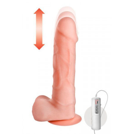 Real Body Vibrating Dildo - Magic Ram, 4 cm diameter, back and forth movement Real Body Vibrating Dildo - Magic Ram, 4 cm diameter, back and forth movement