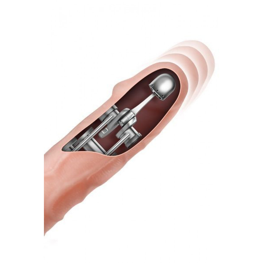 Real Body Vibrating Dildo - Magic Ram, 4 cm diameter, back and forth movement