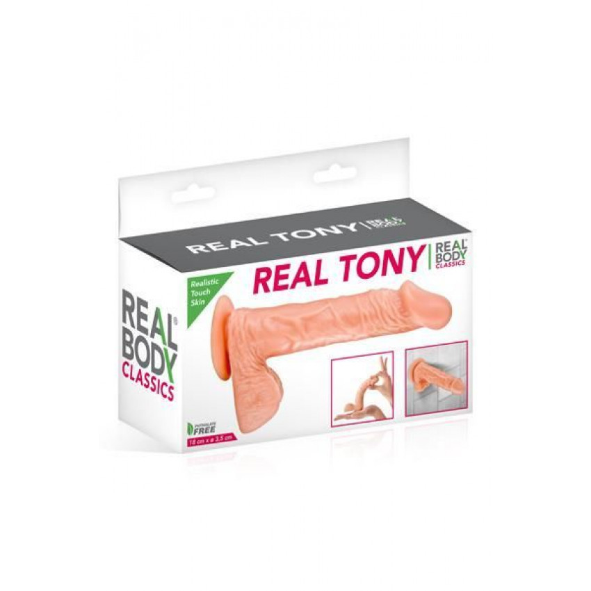 Real Body dildo - Real Tony Flash, TPE, diameter 3.5 cm