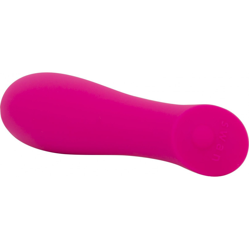 Minivibrator The Mini Swan Rose with a smooth increase in vibration intensity, silicone