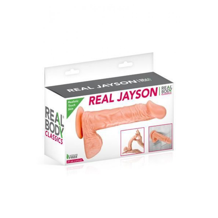 Real Body dildo - Real Jayson Flesh, TPE, diameter 4 cm