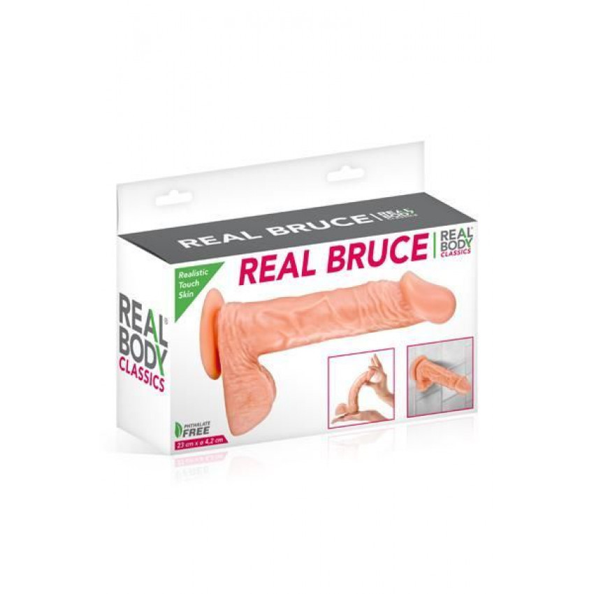 Real Body dildo - Real Bruce Flesh, TPE, diameter 4.2 cm