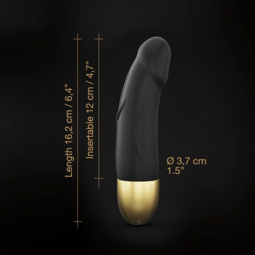 Vibrator Dorcel Real Vibration S Gold 2.0, diameter 3.7cm, rechargeable, for G-spot