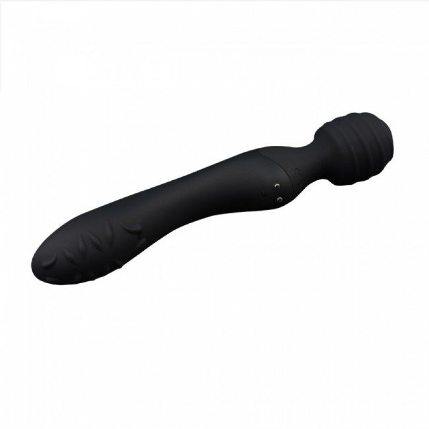 Vibrating massager 2-in-1 Love To Love TWIST Black, 2 motors, stimulating terrain, waterproof