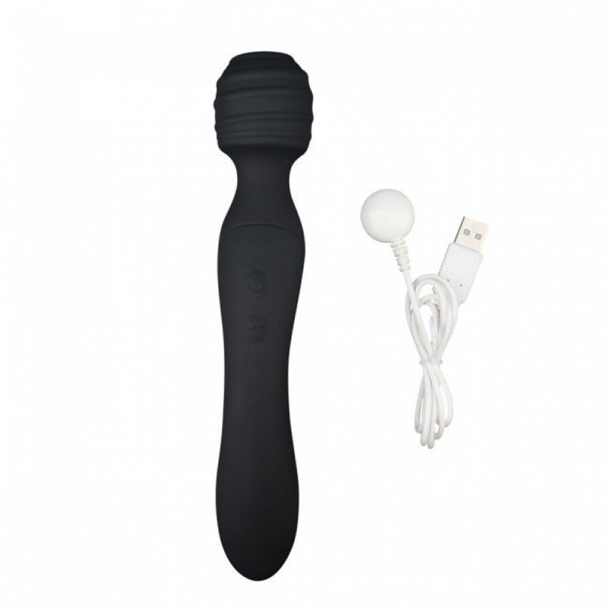 Vibrating massager 2-in-1 Love To Love TWIST Black, 2 motors, stimulating terrain, waterproof