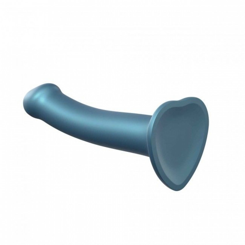Attachment for strap-on Strap-On-Me Mono Density Dildo M Blue, diam. 3.3 cm, single-layer silicone, flexible