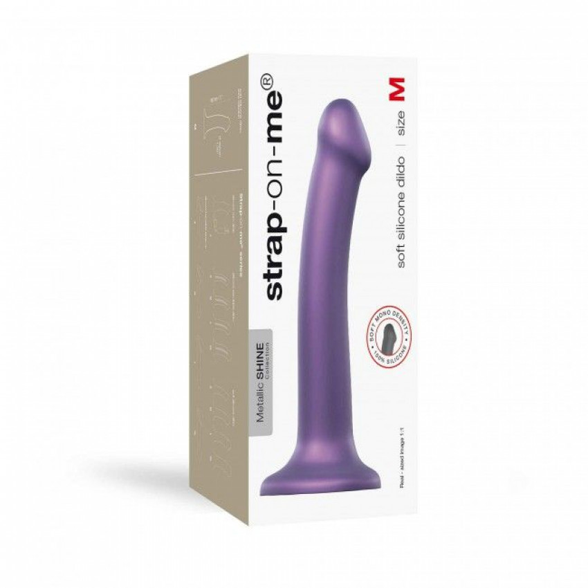 Attachment for strap-on Strap-On-Me Mono Density Dildo Violet M, diam. 3.3 cm, single-layer silicone, wildebeest