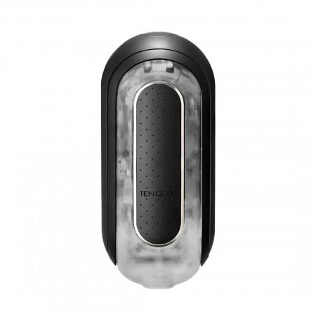 Tenga Flip Zero Black masturbator, variable stimulation intensity, folding