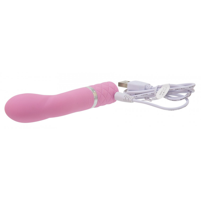 Pillow Talk Luxury G-Spot Vibrator - Racy Pink with Swarovski Crystal, Gift Wrapped