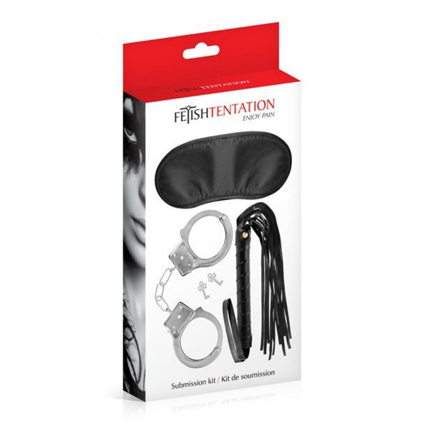 A set of BDSM accessories Fetish Tentation Submission Kit (crumpled packaging!!!)