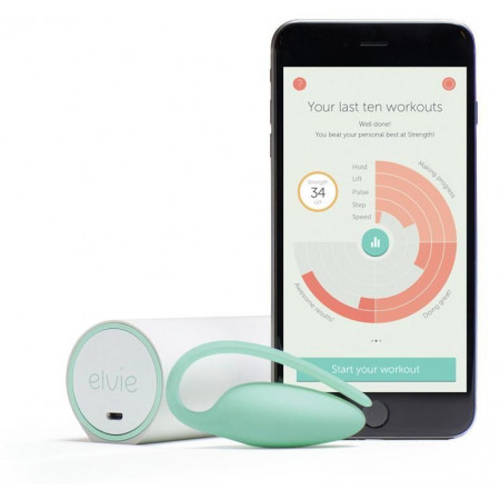 Elvie Exercise Tracker Premium Kegel Trainer, Induction Charging, PRO App, No Vibration Elvie Exercise Tracker Premium Kegel Trainer, Induction Charging, PRO App, No Vibration