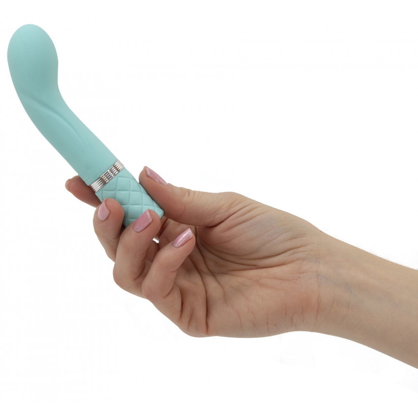 Pillow Talk Luxury G-Spot Vibrator - Racy Teal with Swarovski Crystal, Gift Box