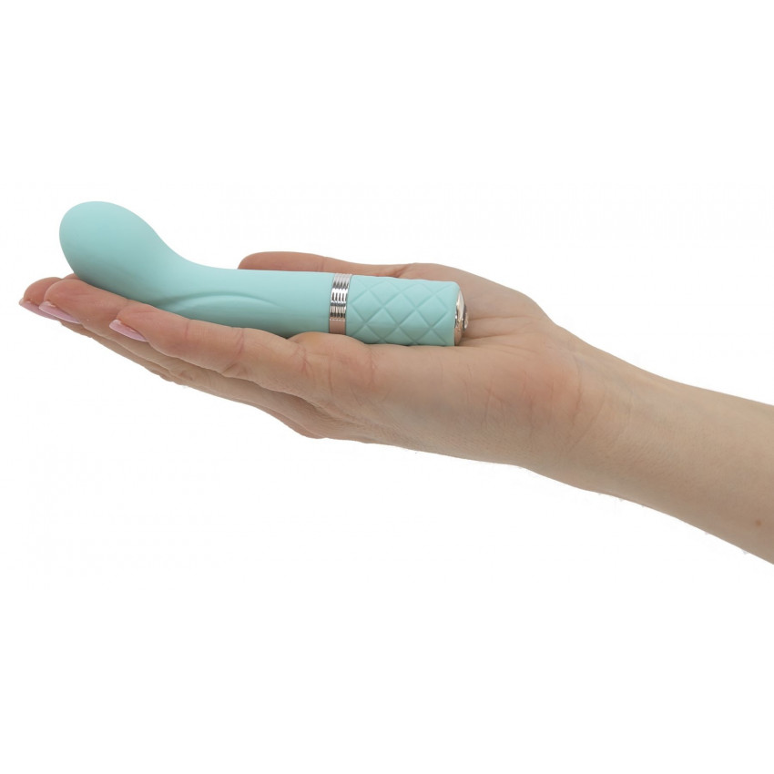 Pillow Talk Luxury G-Spot Vibrator - Racy Teal with Swarovski Crystal, Gift Box