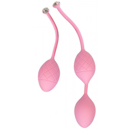 Luxurious vaginal balls PILLOW TALK - Frisky Pink with crystal, diameter 3.2 cm, weight 49-75g Luxurious vaginal balls PILLOW TALK - Frisky Pink with crystal, diameter 3.2 cm, weight 49-75g