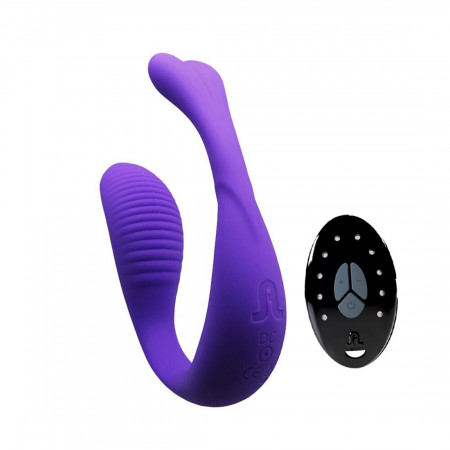 Vibrator for couples Adrien Lastic Mini Romeo II with LRS remote control and two motors Vibrator for couples Adrien Lastic Mini Romeo II with LRS remote control and two motors