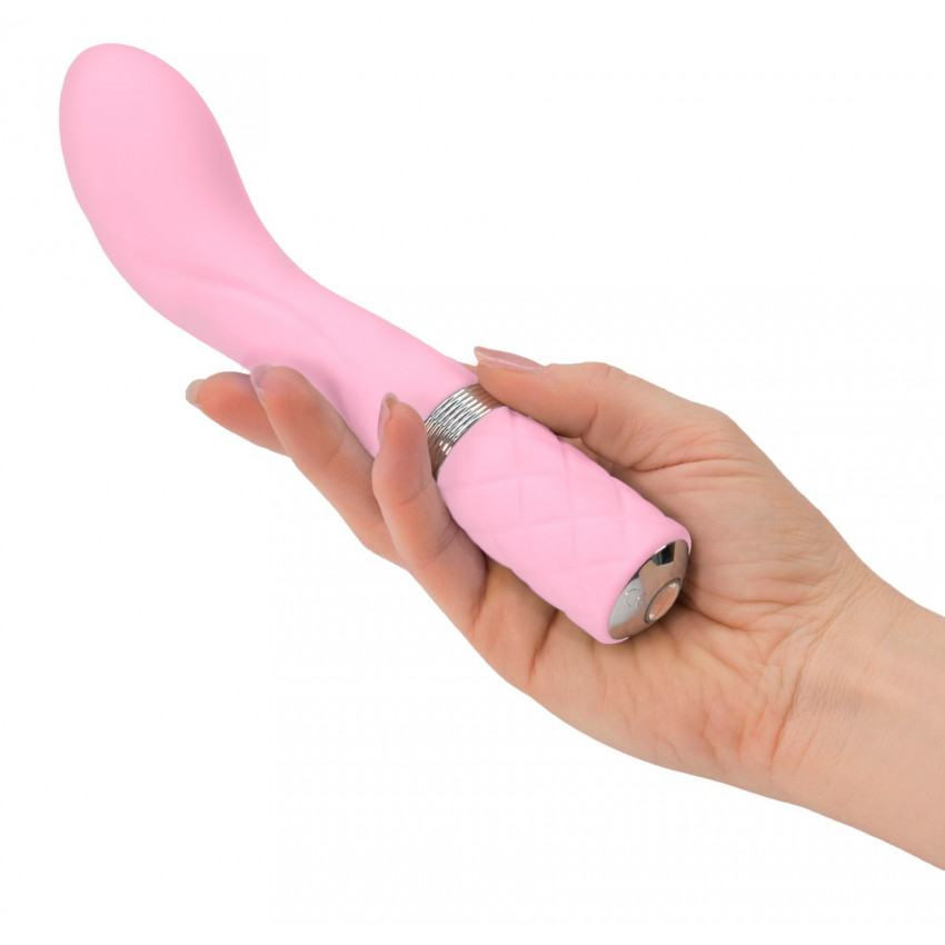 Pillow Talk Luxury G Spot Vibrator - Sassy Pink with Swarovski crystal, gift box