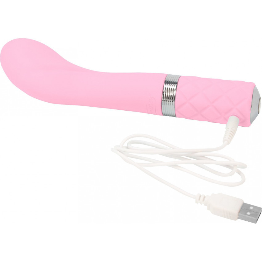 Pillow Talk Luxury G Spot Vibrator - Sassy Pink with Swarovski crystal, gift box