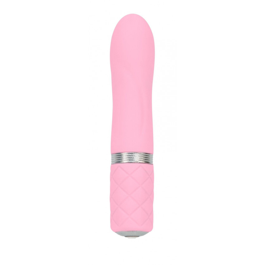 Luxurious vibrator PILLOW TALK - Flirty Pink with Swarovski crystal, flexible head