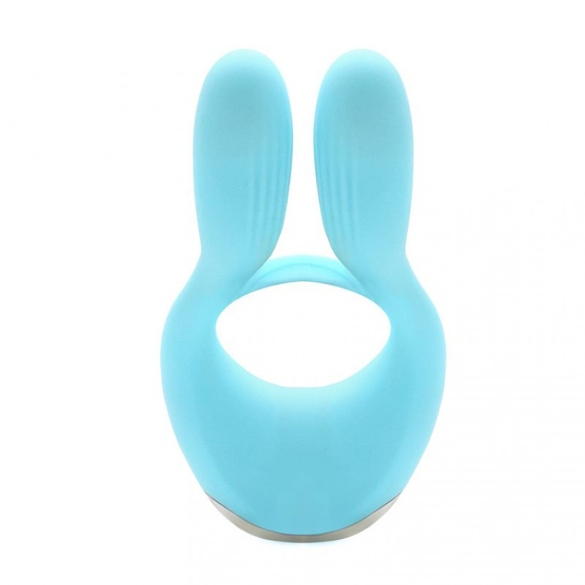Vibrator for couples KISTOY Martin Blue, two motors, attachment to the penis, diameter 3.2 cm