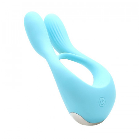 Vibrator for couples KISTOY Martin Blue, two motors, attachment to the penis, diameter 3.2 cm Vibrator for couples KISTOY Martin Blue, two motors, attachment to the penis, diameter 3.2 cm