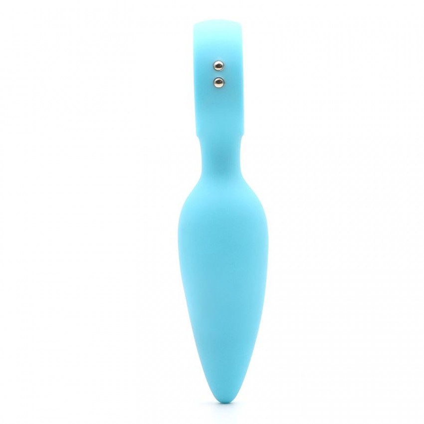 Anal vibrating plug KISTOY Orville Blue, diameter 3 cm