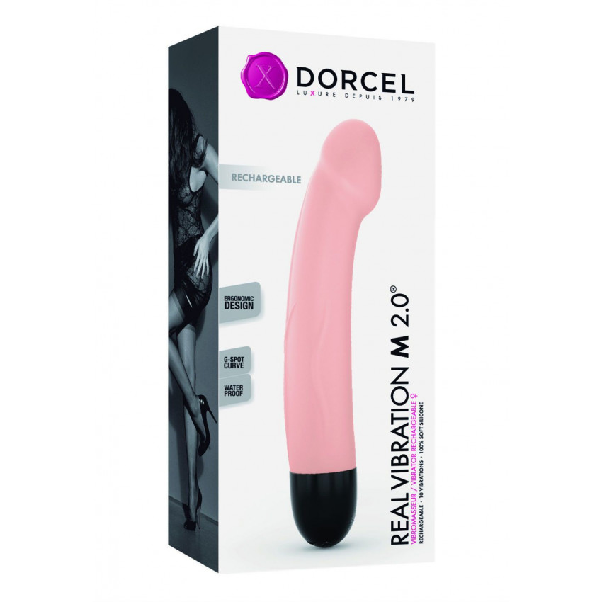 Dorcel Real Vibration M Flesh 2.0 vibrator, diameter 3.7cm, rechargeable, for G-spot
