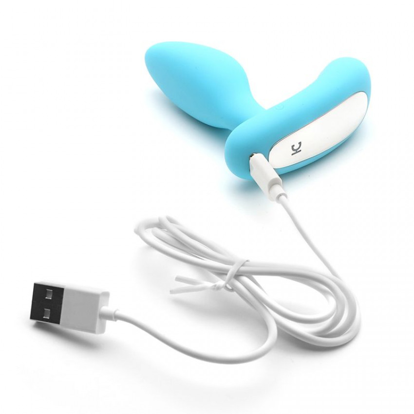 KISTOY Gordon Blue vibrating plug and prostate massager 2 in 1 with remote control, flexible leg