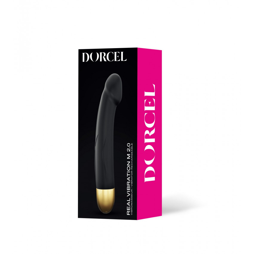 Vibrator Dorcel Real Vibration M Gold 2.0, diameter 3.7cm, rechargeable, for G-spot