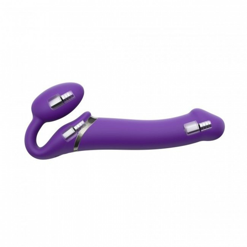 Strap-On-Me Vibrating Violet XL, diam. 4.5 cm, remote control, adjustable
