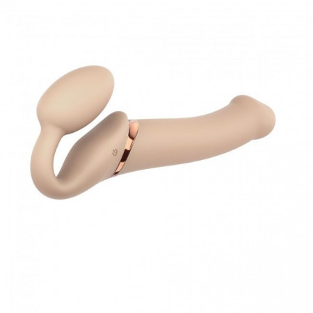 Strap-On-Me Vibrating Flesh L, diameter 3.7 cm, remote control, adjustable